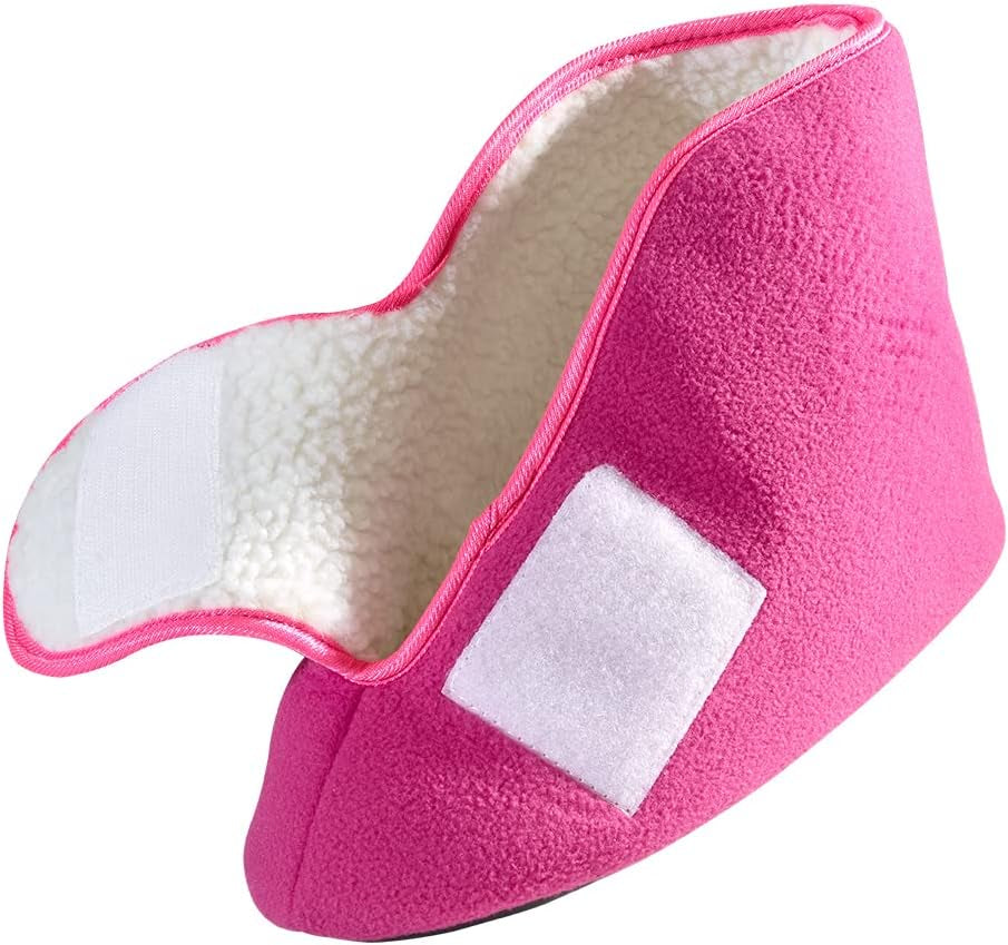 P4TC – Extra Wide Fleece Diabetic Bootie Slippers | Soft, Non-Slip Comfort for Seniors & Adults with Disabilities
