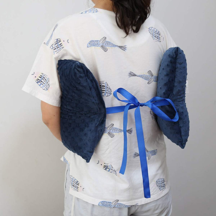 Mastectomy Chest Pillow for Breast Cancer Surgery Lumpectomy Reconstruction Chest Healing Protector Post-Surgery Recovery Support Patient Care(Blue)