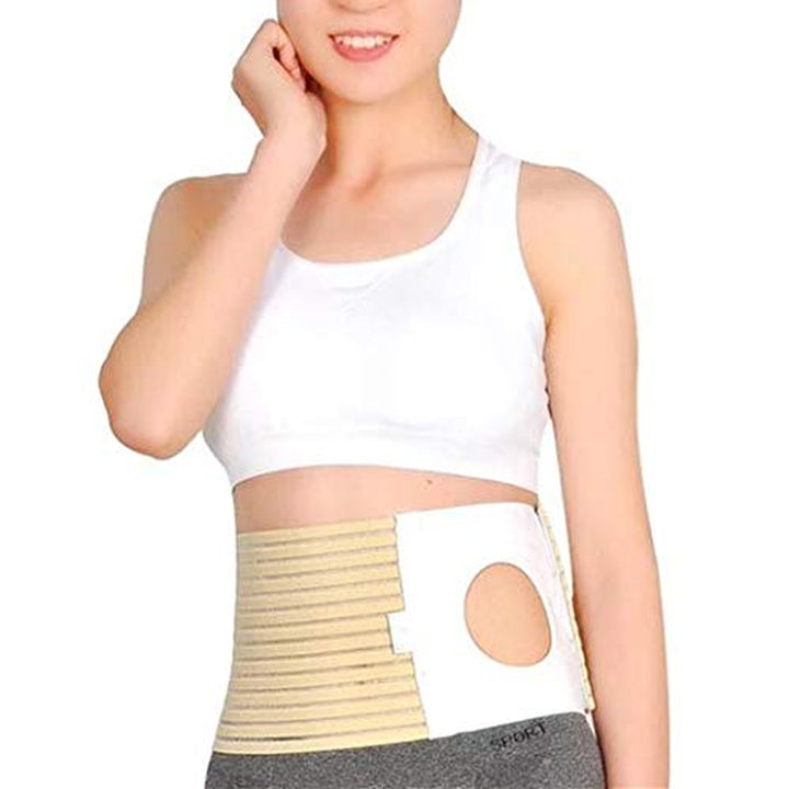 Ostomy Belt Colostomy Belt (Hole 3.14") Medical Stoma Support Ostomy Hernia Belt Ostomy Hernia Belt Stomach Truss Binder with Compression Support (XL: 45.28''-49.21'')