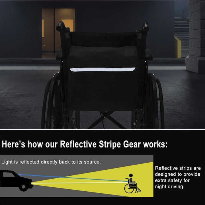 Wheelchair Backpack Bag, Wheelchair Pouch, Backpack for Wheelchair Users, Wheelchair Bags to Hang on Back, Wheelchair Accessories Bag