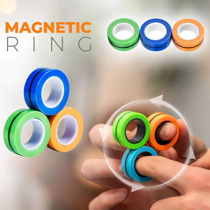 Fidget Toys for Adults and Kids – 9Pcs Set of Fidgets and Sensory Toys for Adults – Premium Small Fidget Toy Pack with Fidget Pad, Flippy Chain, Magnetic Ring - Stress Relief Toy Pack