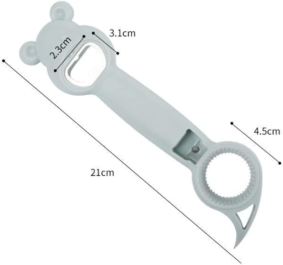 4-in-1 Multifunction Bottle Opener – Easy Grip, Pink | For Disabled, Elderly & Everyday Use | Selected by P4TC