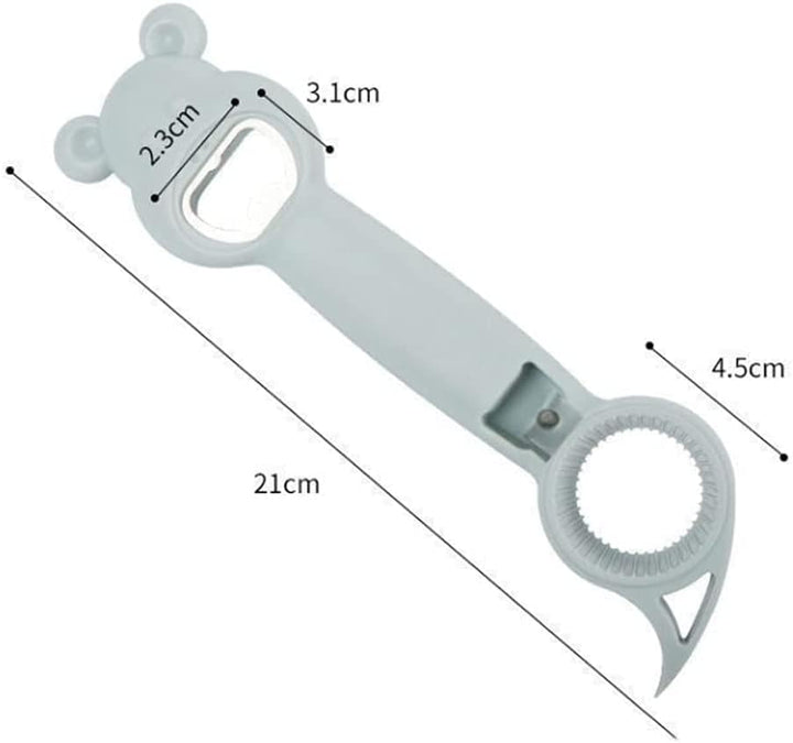 4-in-1 Multifunction Bottle Opener – Easy Grip, Pink | For Disabled, Elderly & Everyday Use | Selected by P4TC