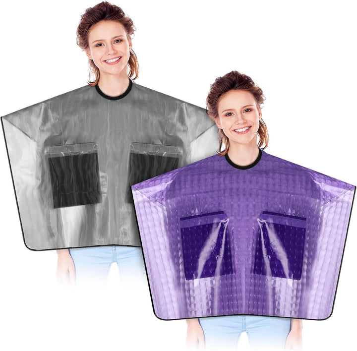 2 Pcs Waterproof Post Surgery Shower Capes Post Mastectomy Must Haves Garment for Mastectomy Chest Shoulder Surgery Recovery Shower Protection