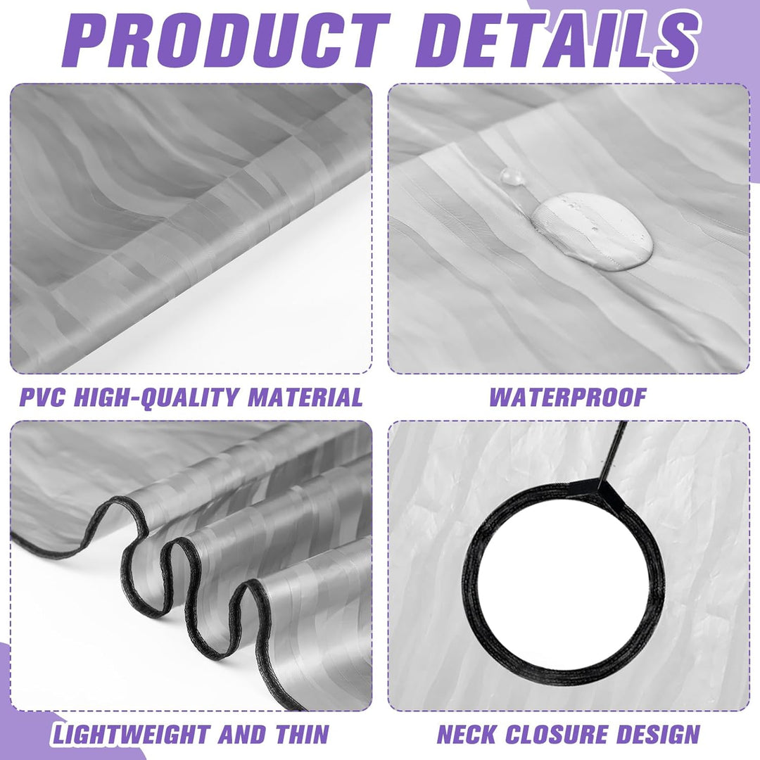 2 Pcs Waterproof Post Surgery Shower Capes Post Mastectomy Must Haves Garment for Mastectomy Chest Shoulder Surgery Recovery Shower Protection