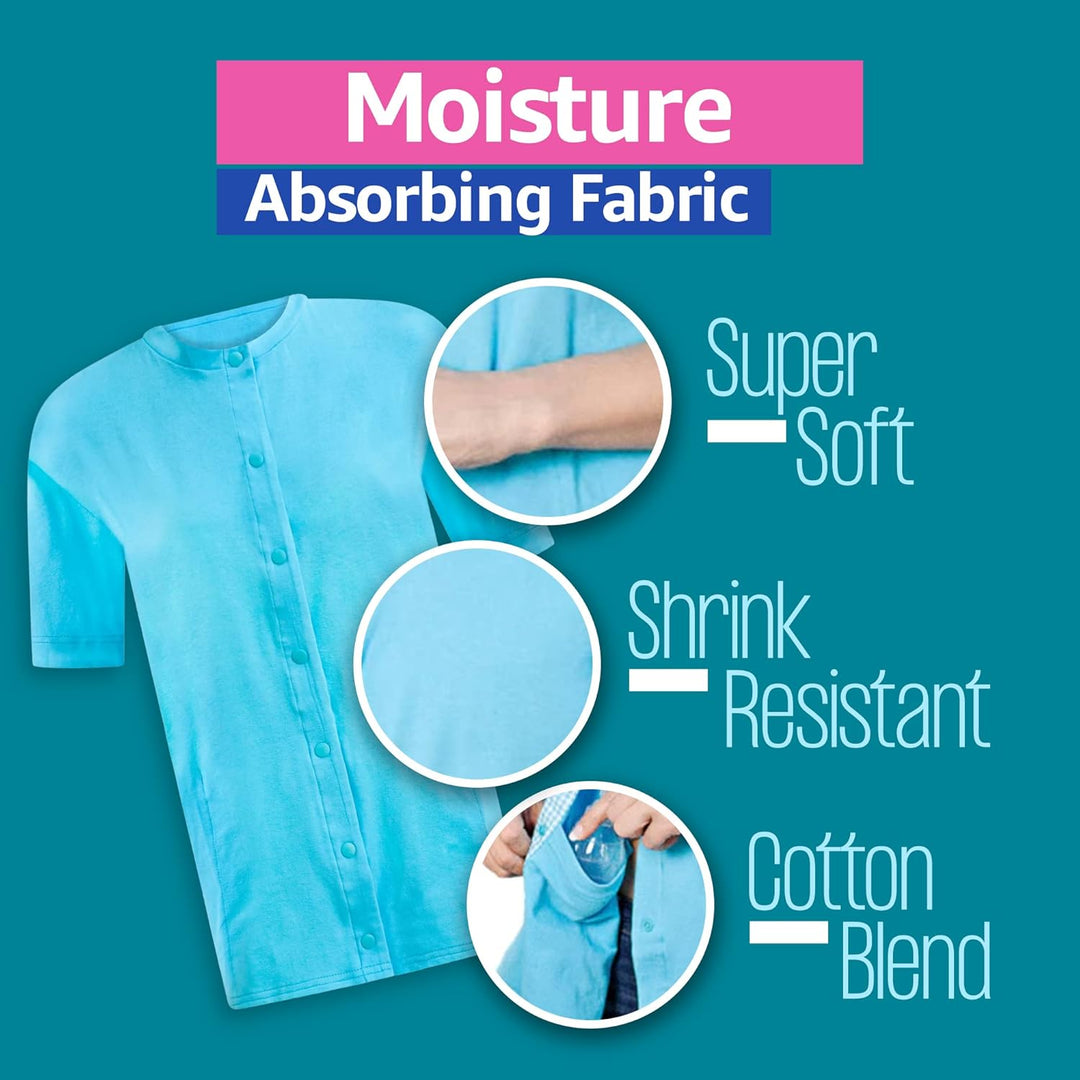 Post Surgery Mastectomy Shirts with Drain Pockets - Premium Cotton Post Mastectomy Recovery Shirts Must Have for Women