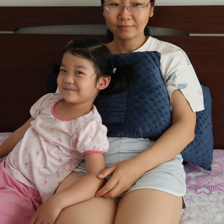 Mastectomy Chest Pillow for Breast Cancer Surgery Lumpectomy Reconstruction Chest Healing Protector Post-Surgery Recovery Support Patient Care(Blue)