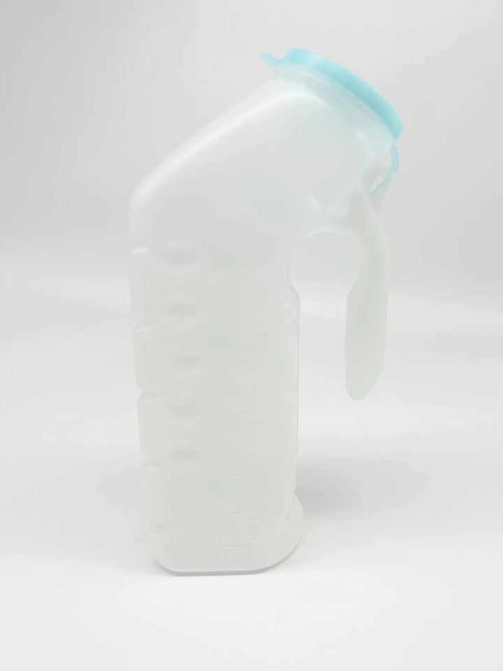 P4TC Deluxe Male Urinal – 1000ml with Glow-in-the-Dark Lid | For Disabled, Elderly & Bedbound Use

