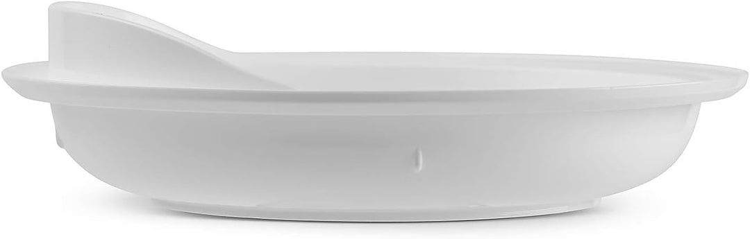 9" Scoop Plate High-Low Adaptive Bowl - 3 Pack - Dish for Disabled, Handicapped, and Elderly Adults with Special Needs from Parkinsons, Dementia, Stroke or Tremors - PSC 996