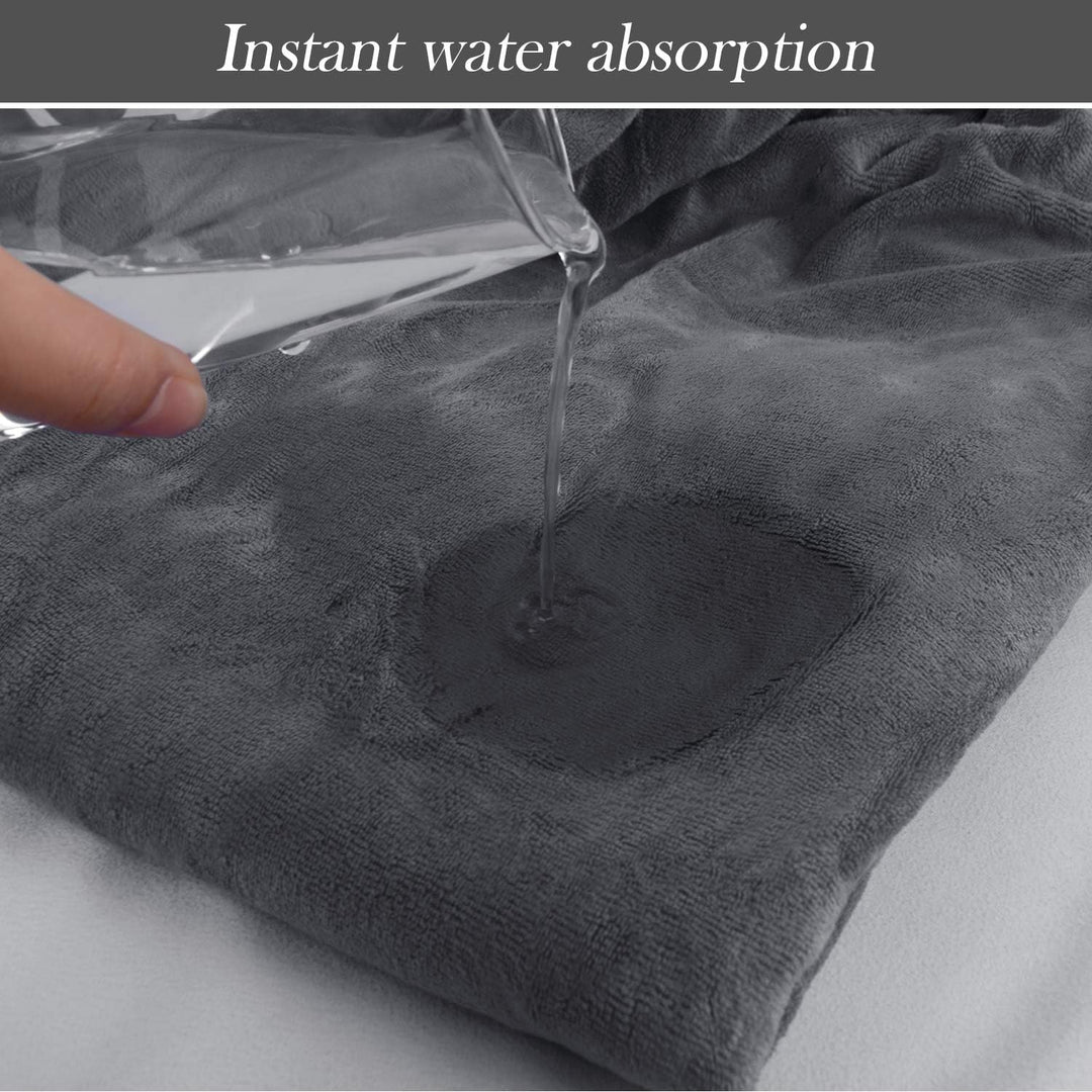 Microfiber Men’S Bath Wrap Water Absorbent Quick Dry Spa Sauna Wrap around Towel Bath Towels with Adjustable Snap on Closure 24Inch X 63Inch Grey