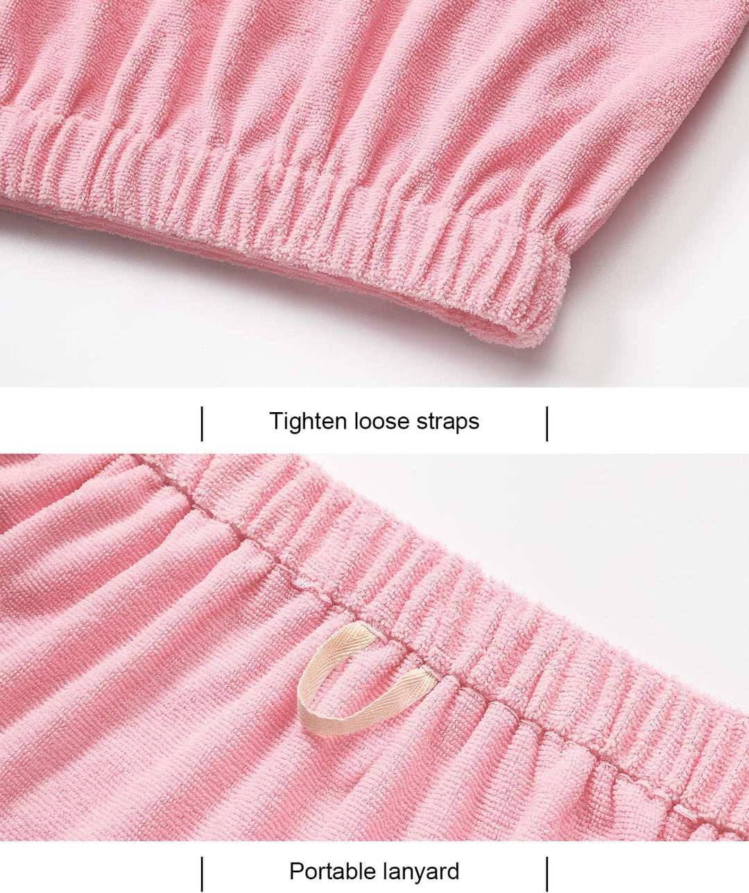 Women'S Spa Wrap & Hair Towel Body Wrap Adjustable Closure Bathrobe