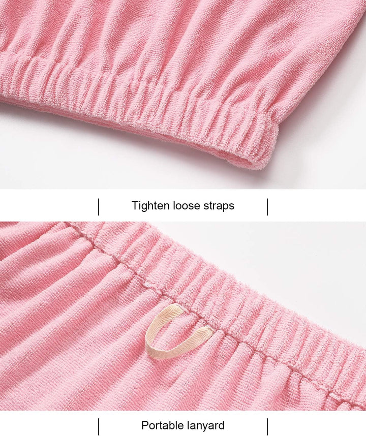 Women'S Spa Wrap & Hair Towel Body Wrap Adjustable Closure Bathrobe