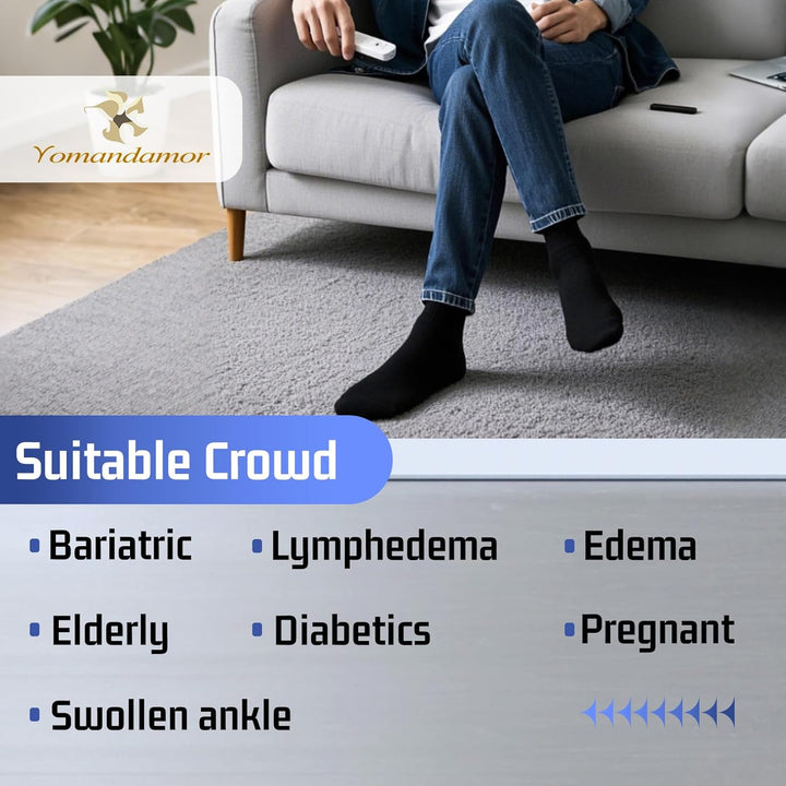 Men'S Diabetic Ankle Socks with Seamless Toe and Non-Binding Top,6 Pairs L Size(10-13)