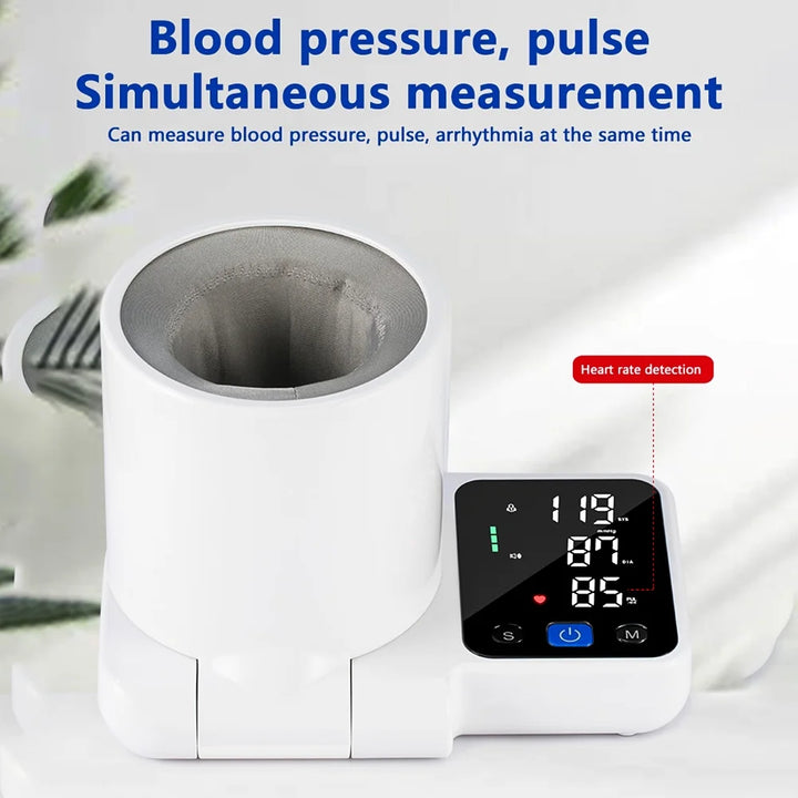P4TC Digital Arm Blood Pressure Monitor – LED Display, Voice Broadcast, 99x2 Memory | For Home Use, Elderly & Disabled