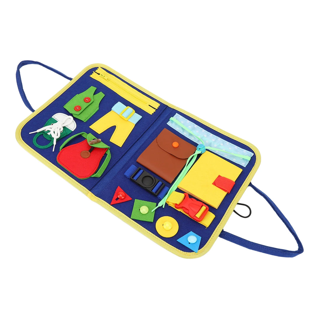 P4TC Fidget Blanket – Sensory Activity Lap Blanket for Dementia, Alzheimer’s & Anxiety Relief | Improves Finger Dexterity, Great for Travel