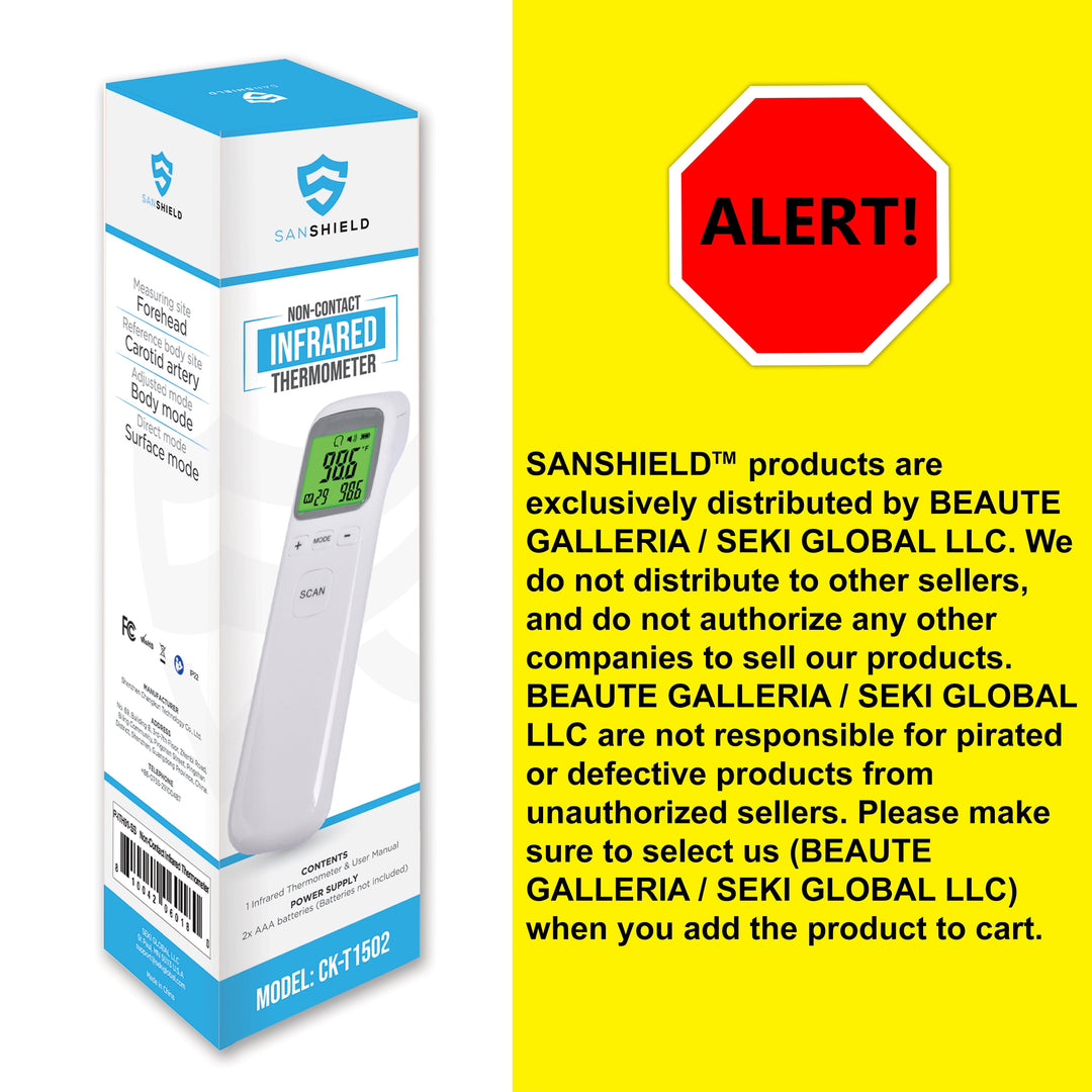 P4TC Non-Contact Infrared Thermometer – 1-Second Forehead Temperature Reader for Adults, Kids & Elderly | Touch-Free Digital Display

