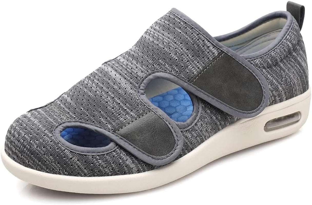 Women'S Diabetic Shoe Walking Shoes Extra Wide Widths Adjustable Sneakers for Elderly Edema Swollen Feet