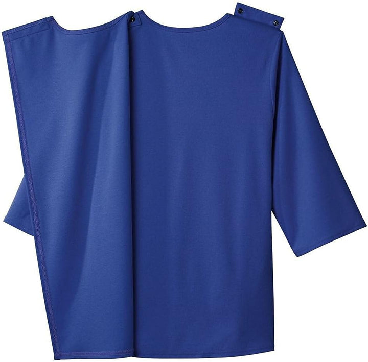 Women’S Open Back Adaptive Warm Winter Weight Top for Seniors - 3/4 Long Sleeve Scoop Shirt