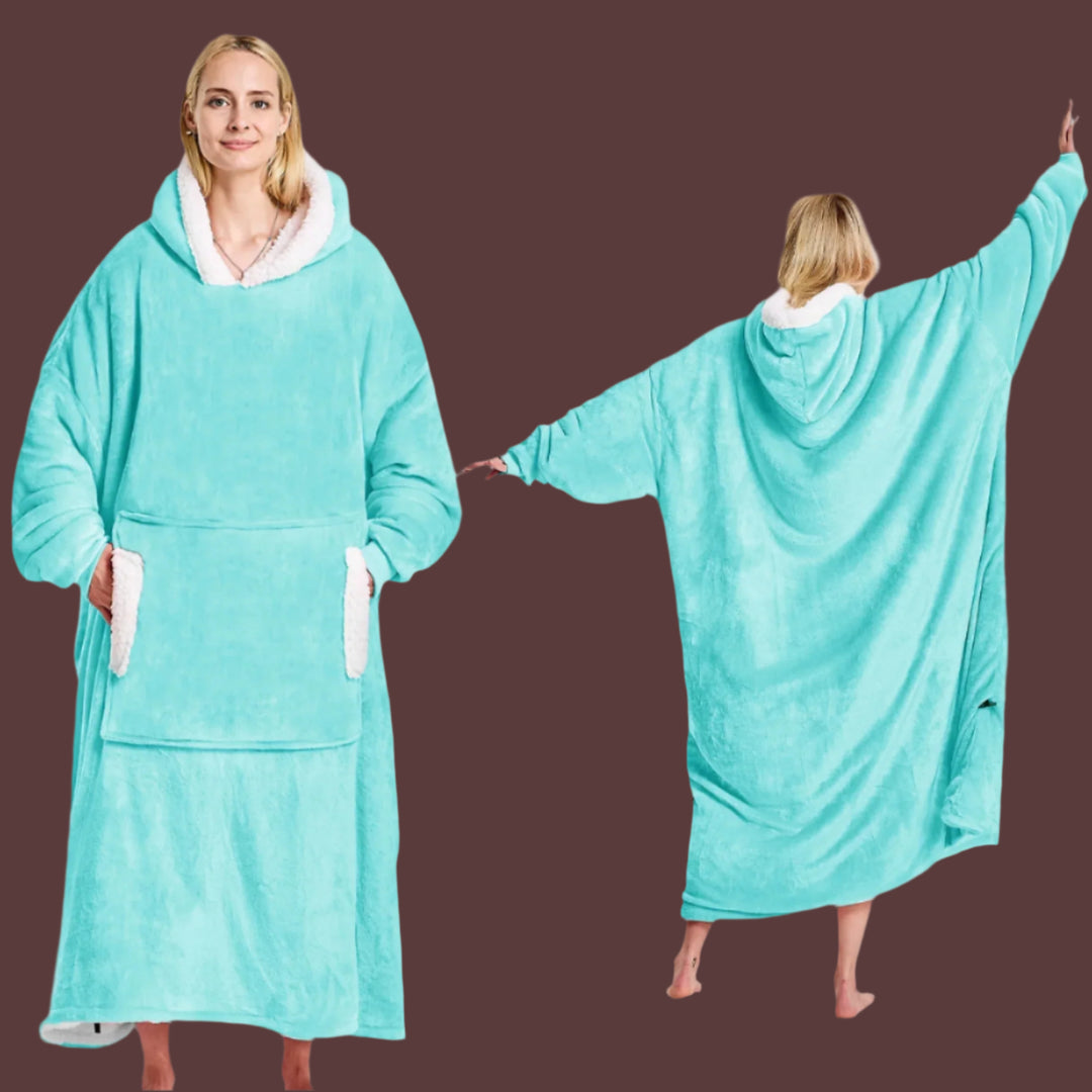 P4TC – Wearable Blanket Hoodie | Flannel Sherpa Fleece for Adults, Women & Men