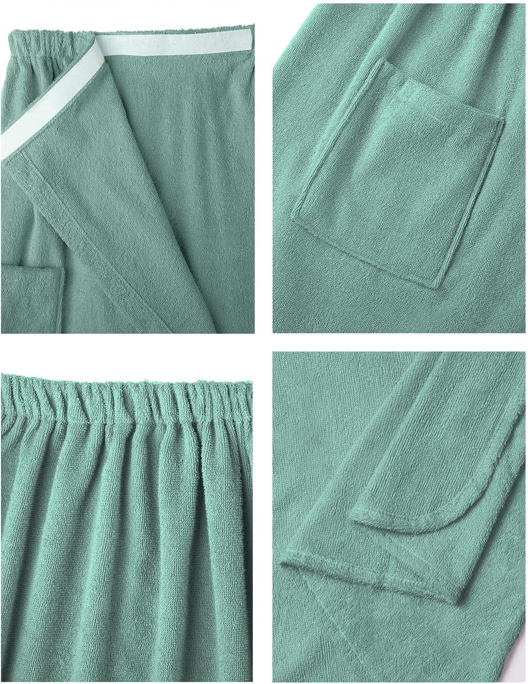 Bath Shower Wrap for Women Body Towel Wraps Spa Gym Pool Travel Bath Towels with Adjustable Closure & Pockets