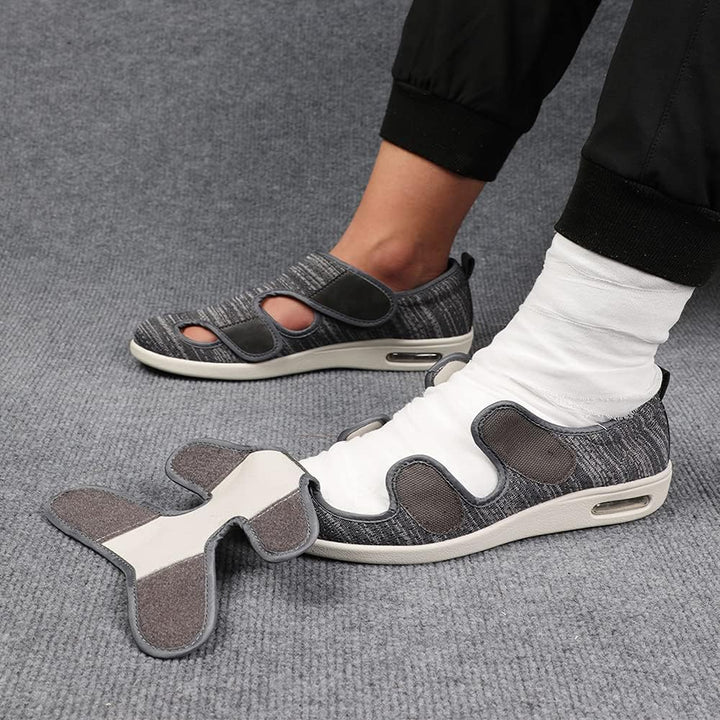 Women'S Diabetic Shoe Walking Shoes Extra Wide Widths Adjustable Sneakers for Elderly Edema Swollen Feet