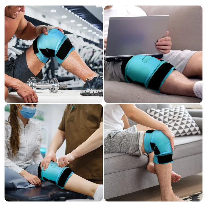 P4TC – Large Reusable Knee Ice Pack | Cold Therapy Wrap for Pain Relief, Swelling & Injuries