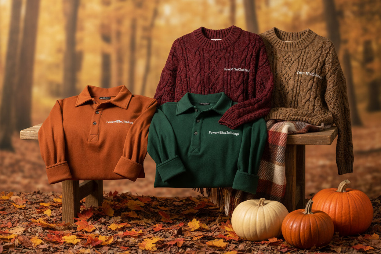 Fall apparel with Power4TheChallenge only Long Sleeve Velcro Shirts and Sweaters (4)