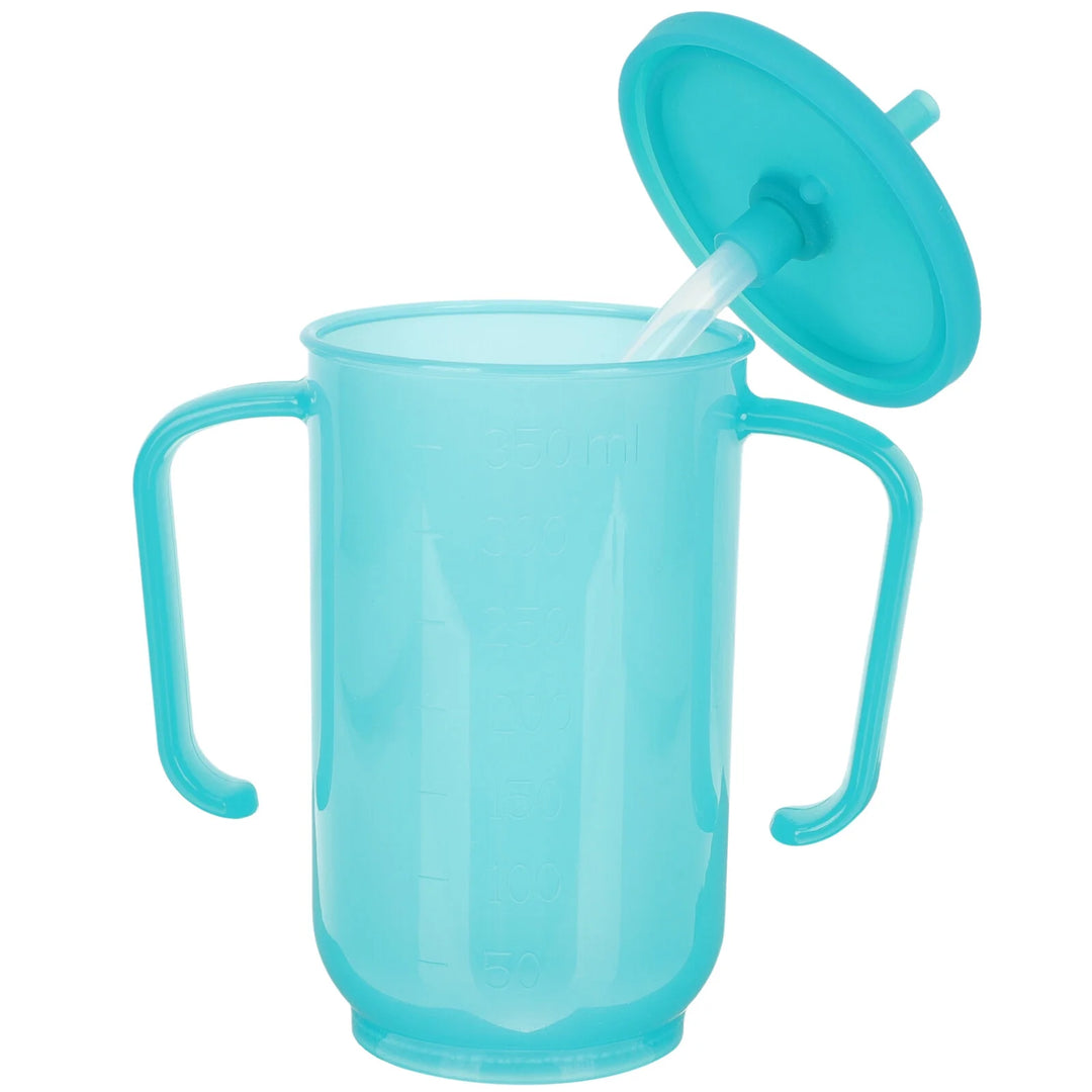 P4TC Adult Sippy Cup – Spill-Proof Feeding Cup with Straw for Elderly, Disabled & Bedridden | Easy-Grip Convalescent Drinking Cup