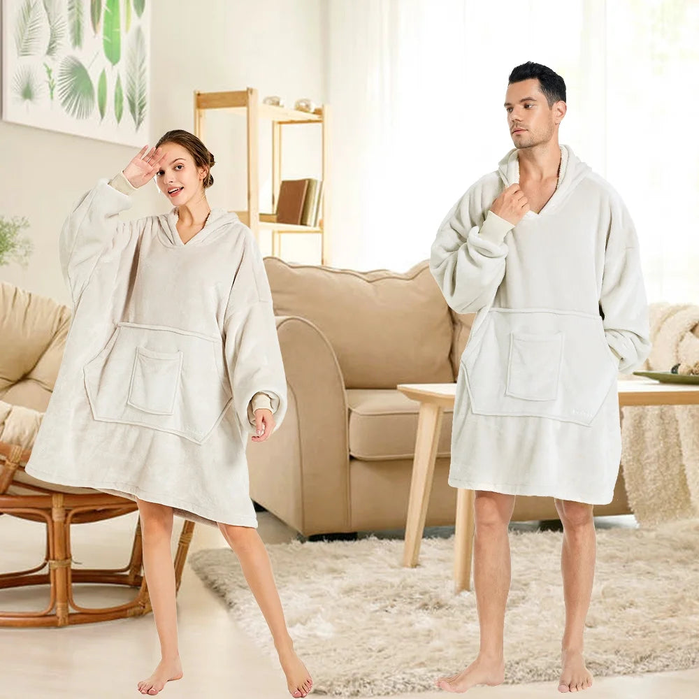 Wearable Blanket Hoodie, Oversized Blanket Hoodie Sweatshirt for Adults Women Men