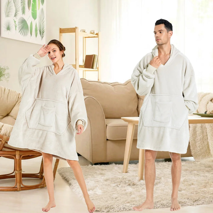 Wearable Blanket Hoodie, Oversized Blanket Hoodie Sweatshirt for Adults Women Men