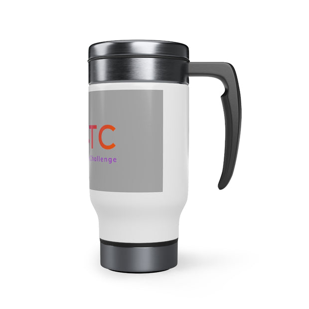 P4TC Stainless Steel Travel Mug with Handle, 14oz