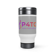 P4TC Stainless Steel Travel Mug with Handle, 14oz