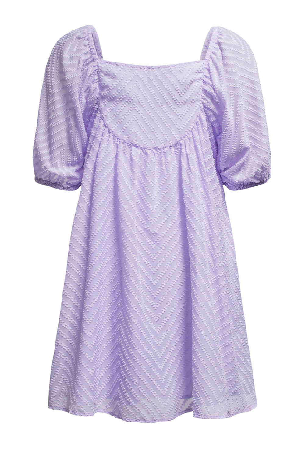 P4TC Square Neck Puff Sleeve Babydoll Mini Dress