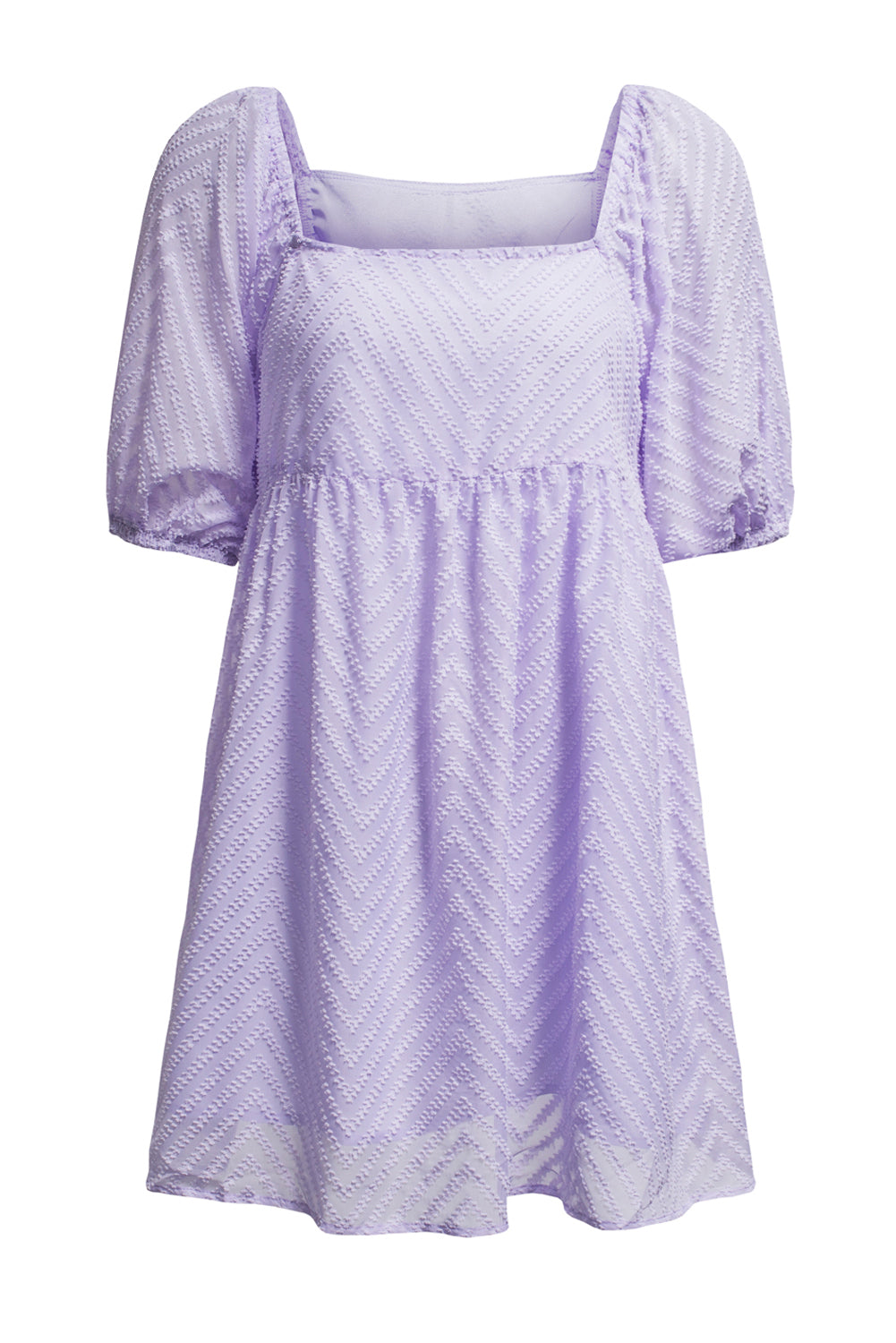 P4TC Square Neck Puff Sleeve Babydoll Mini Dress