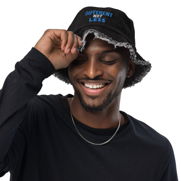 P4TC Distressed Denim Bucket Hat