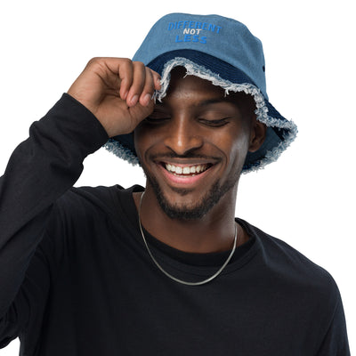 P4TC Distressed Denim Bucket Hat