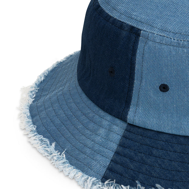 P4TC Distressed Denim Bucket Hat