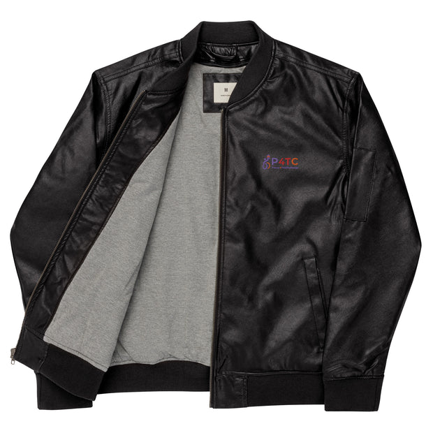 P4TC Leather Bomber Jacket