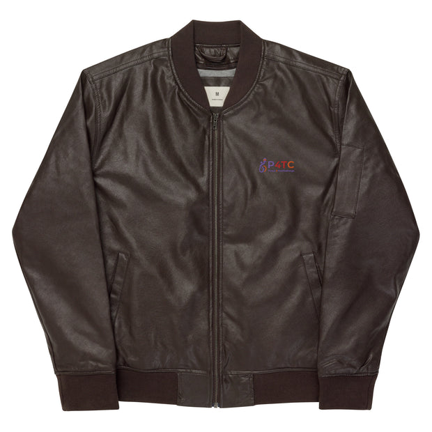 P4TC Leather Bomber Jacket