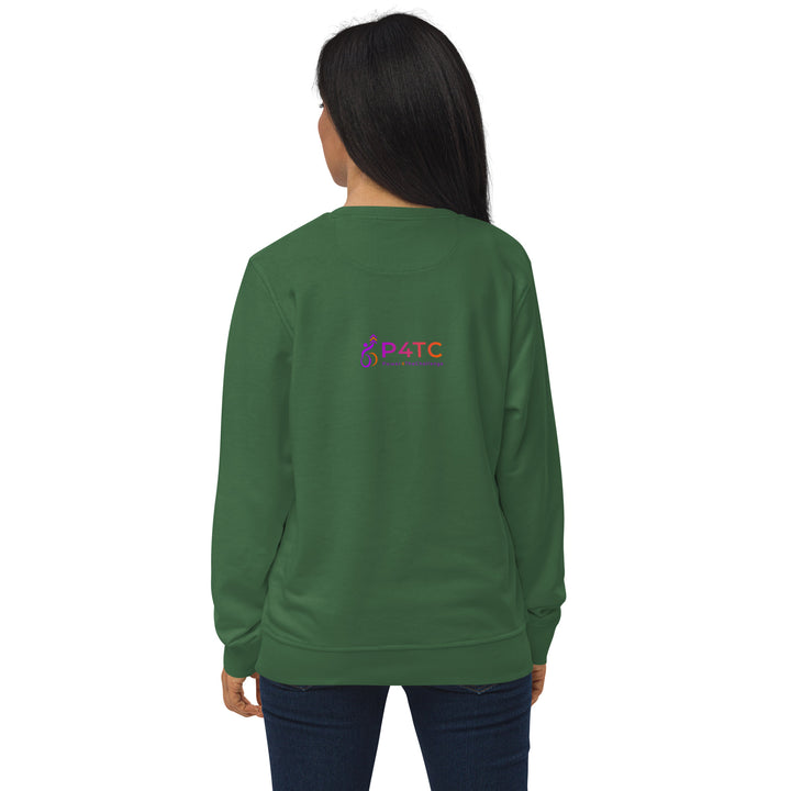 P4TC Unisex Organic Sweatshirt with Embroidered Icon