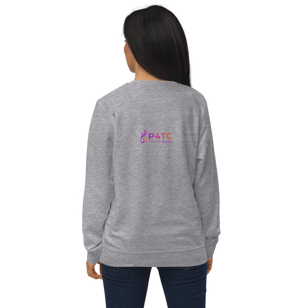 P4TC Unisex Organic Sweatshirt with Embroidered Icon