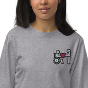 P4TC Unisex Organic Sweatshirt with Embroidered Icon