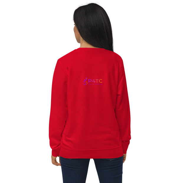 P4TC Unisex Organic Sweatshirt with Embroidered Icon