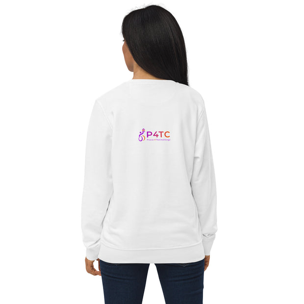 P4TC Unisex Organic Sweatshirt with Embroidered Icon